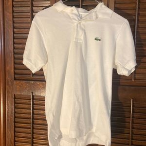 Lacoste Mens XS White Polo Excellent Condition (Used)